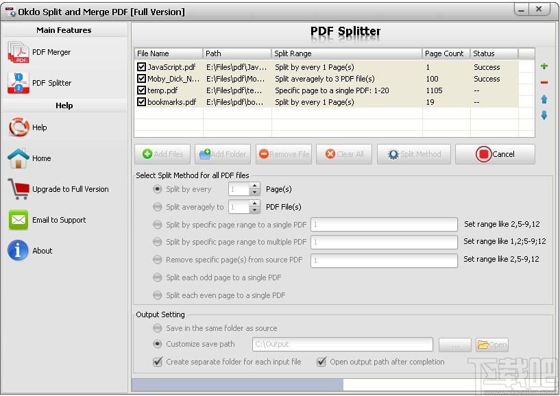 Okdo Split and Merge PDF下载,PDF拆分合并工具,PDF拆分合并